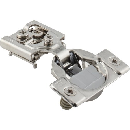 HARDWARE RESOURCES 105Deg 7/16In. Overlay Heavy Duty Dura-Close Soft-Close Compact Hinge W/ Press-In 8 Mm Dowels 9390-716